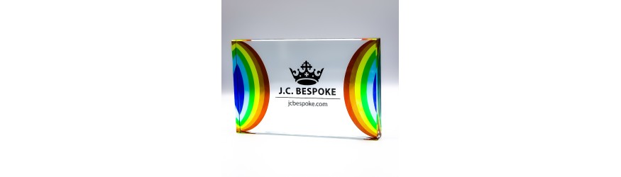 JC MODERN RECTANGLE EXPRESS GLASS AWARD 100MM (15MM THICK) 